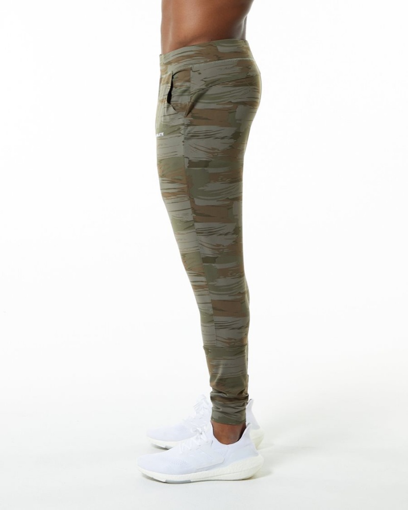 Pantalon Jogging Alphalete Trace Jogger Vert Olive Camouflage Homme | JCQ-38182988