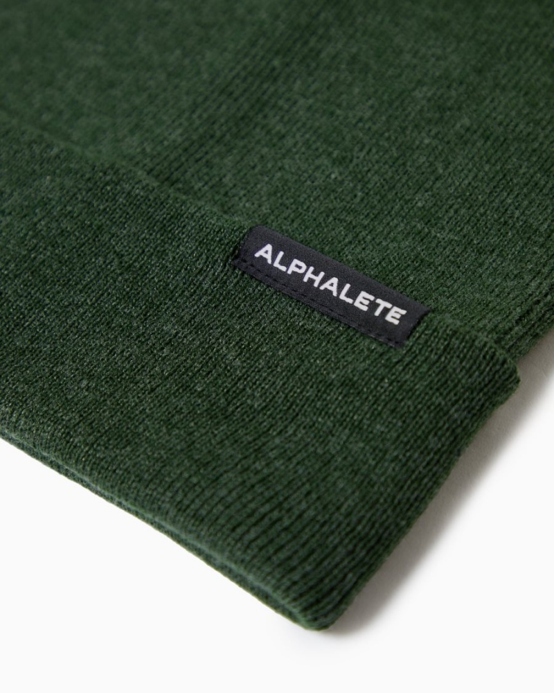 Accessoires Alphalete Essential Foldover Beanie Wild Sage Homme | TUC-17105685