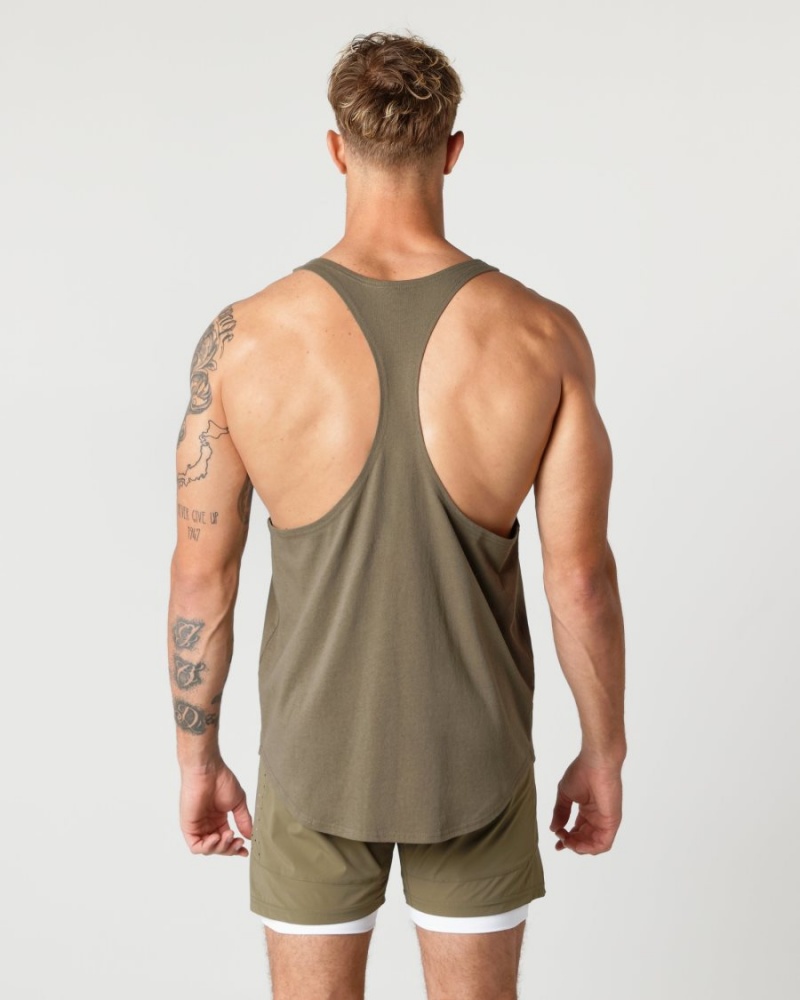 Stringers Alphalete Heavy Coton Core Stringer Oak Homme | EAS-95889432