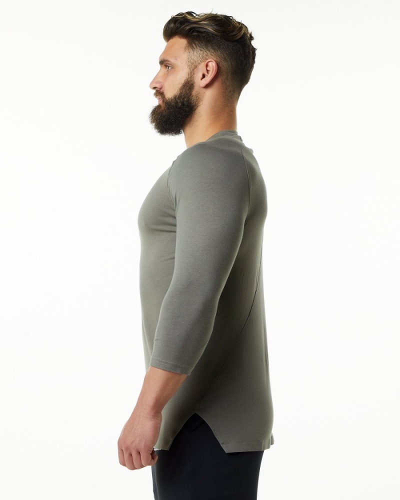 Chemises Alphalete Evo 3/4 Sleeve Tee Grise Homme | IUF-00204095