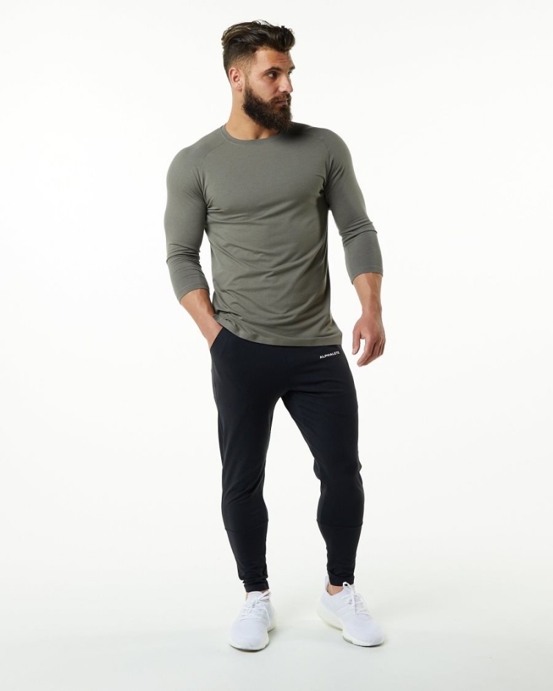 Chemises Alphalete Evo 3/4 Sleeve Tee Grise Homme | IUF-00204095