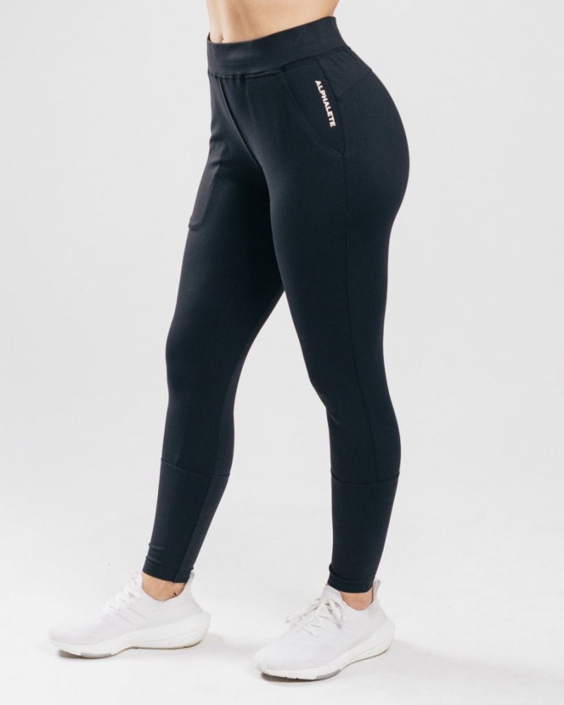 Pantalon Jogging Alphalete Trace Jogger Noir Femme | OSN-76417577