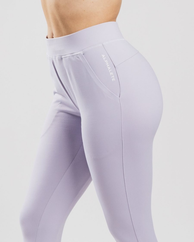 Pantalon Jogging Alphalete Trace Jogger Lilac Haze Femme | DZS-96008298