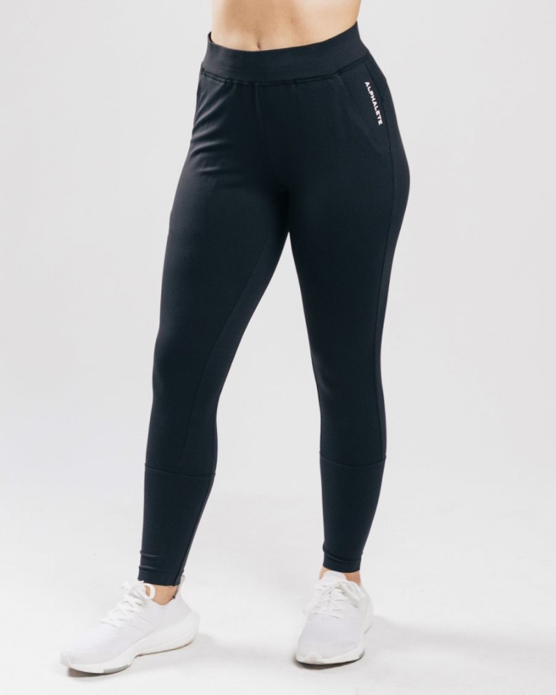 Pantalon Jogging Alphalete Trace Jogger Noir Femme | OSN-76417577