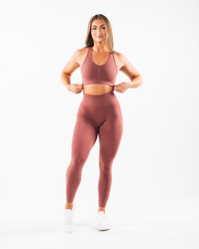 Soutien Gorge Sport Alphalete Amplify Bra Rose Femme | XRR-79209857