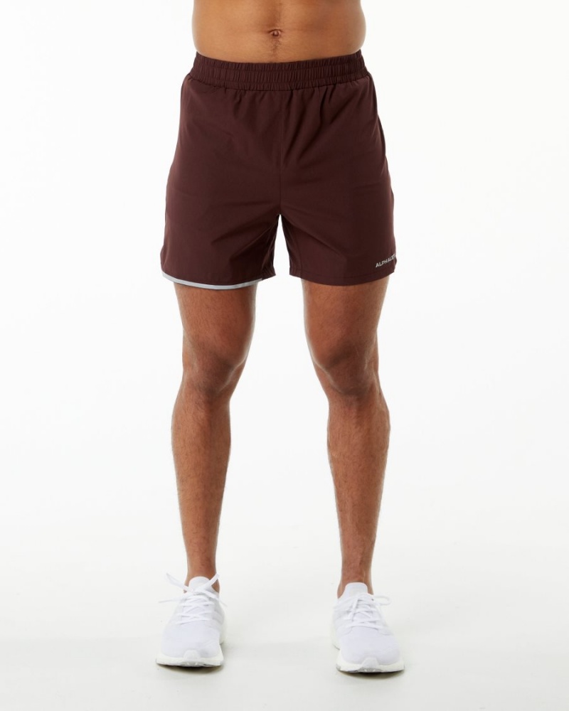 Short Alphalete Core Stride Corta 5” Bordeaux Homme | ZVZ-62607748