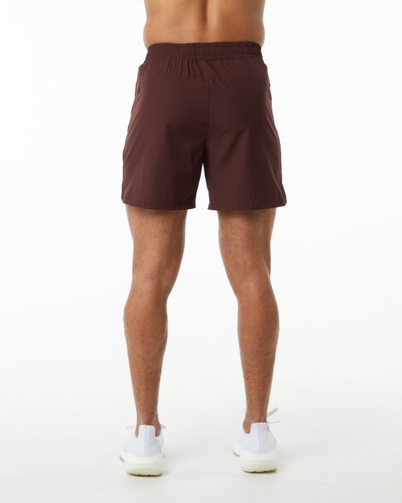 Short Alphalete Core Stride Corta 5” Bordeaux Homme | ZVZ-62607748