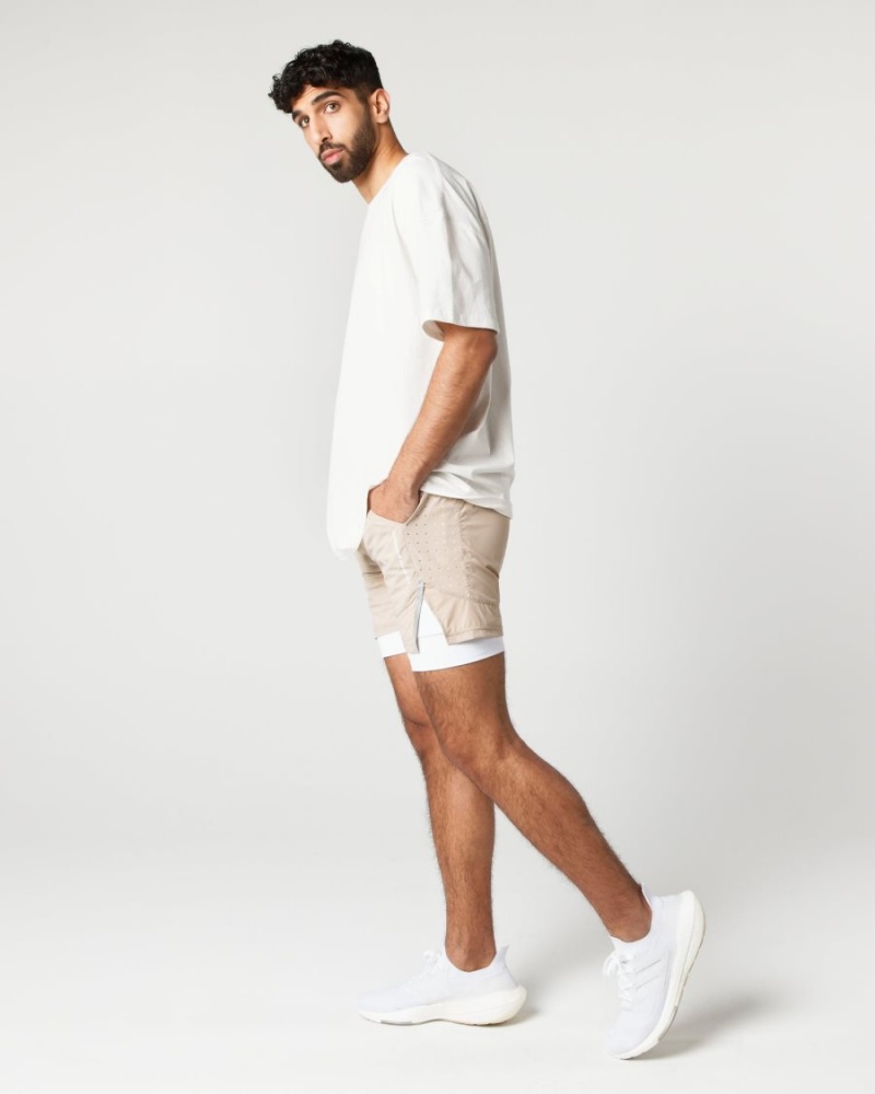 Short Alphalete Infinity Speed Corta 5.5" Linen Homme | ZFY-83202610