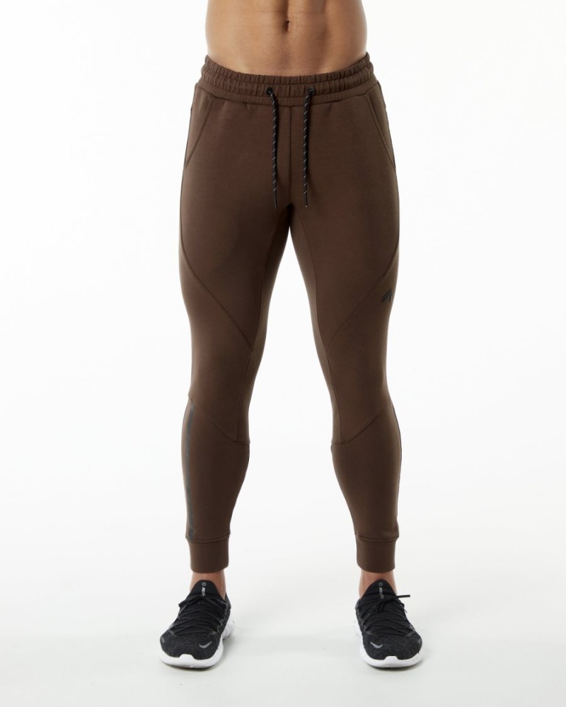 Pantalon Jogging Alphalete ELMTS Cuffed Jogger Marron Homme | YPU-83180841