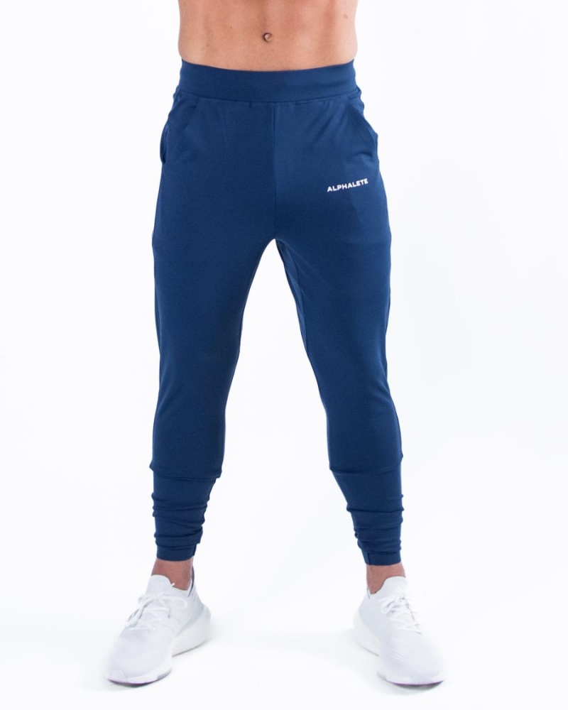 Pantalon Jogging Alphalete Trace Jogger Bleu Homme | XPV-32952197