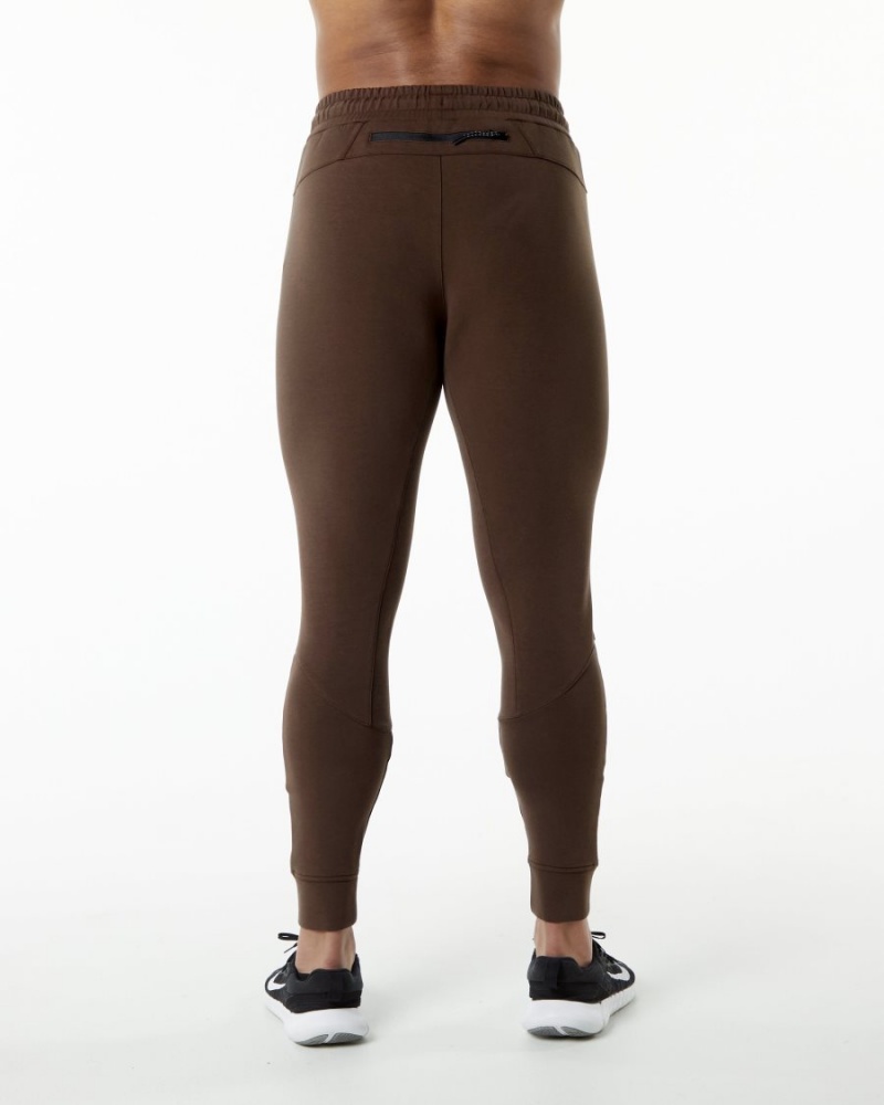 Pantalon Jogging Alphalete ELMTS Cuffed Jogger Marron Homme | YPU-83180841