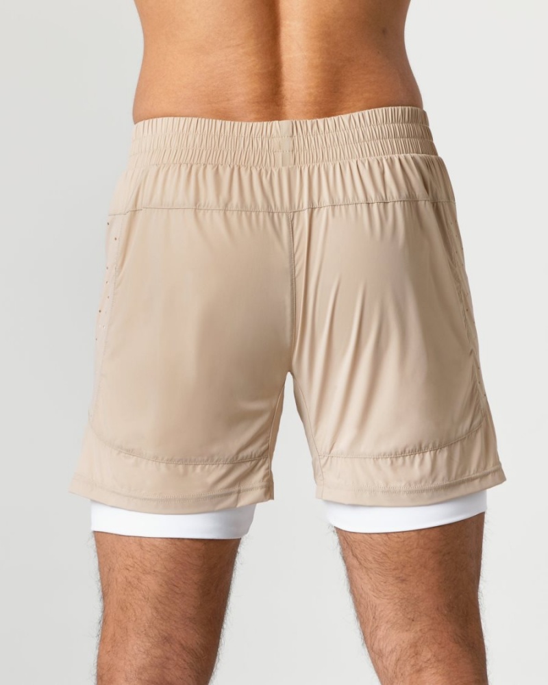 Short Alphalete Infinity Speed Corta 5.5" Linen Homme | ZFY-83202610