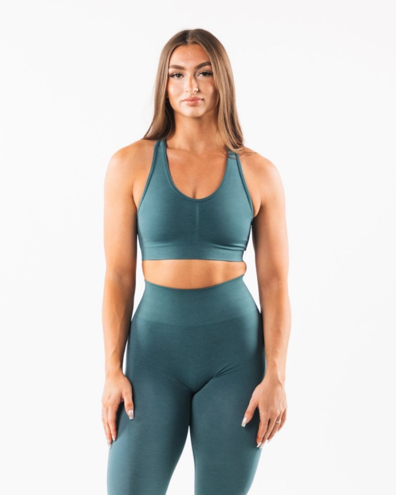 Soutien Gorge Sport Alphalete Amplify Bra Ocean Femme | SSL-38132354