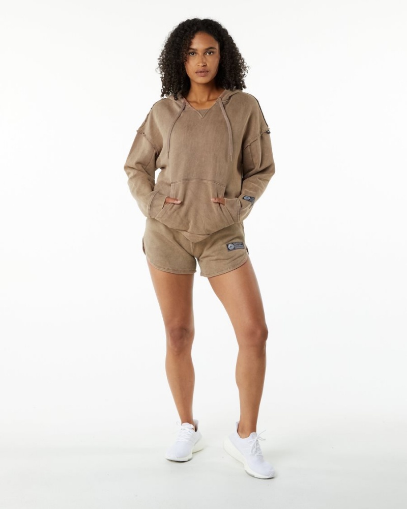 Sweat a Capuche Alphalete Very Terry Hoodie Smokey Quartz Femme | MPP-87801786