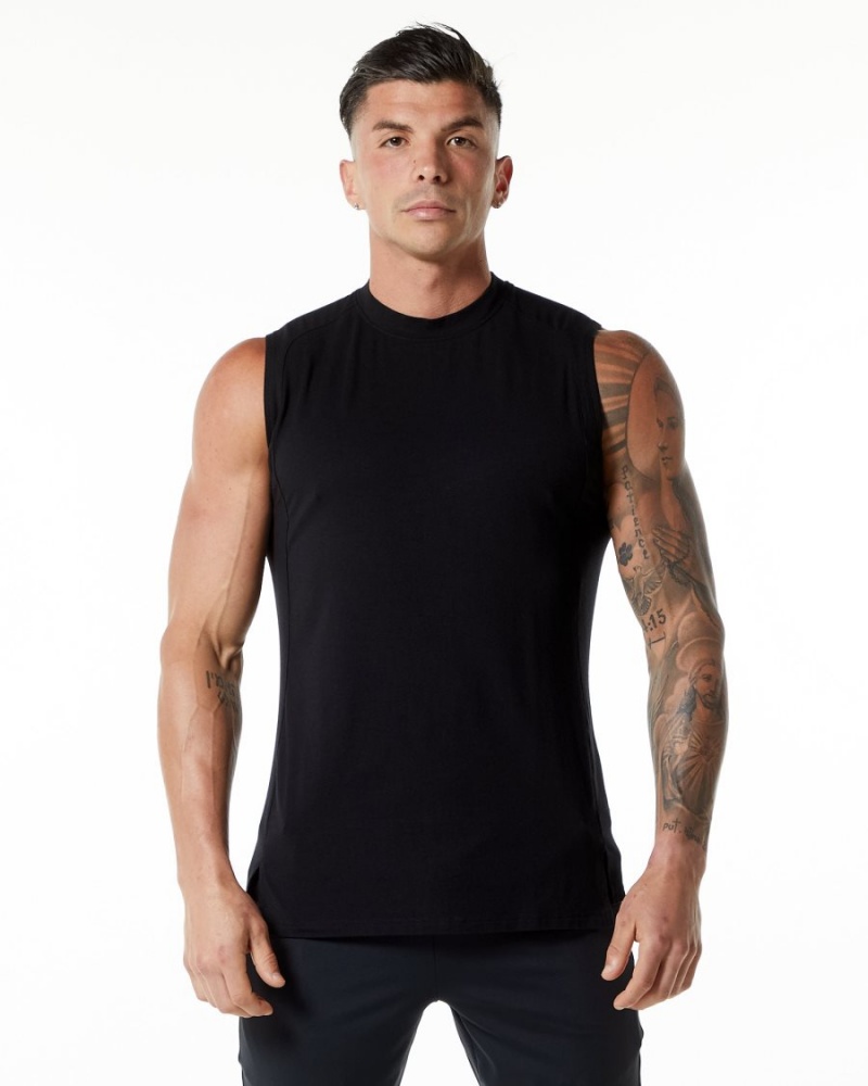 Debardeur Alphalete Evo Tank Noir Homme | LJO-28516815