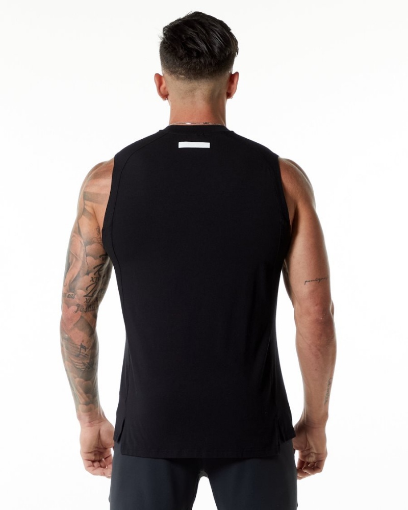 Debardeur Alphalete Evo Tank Noir Homme | LJO-28516815