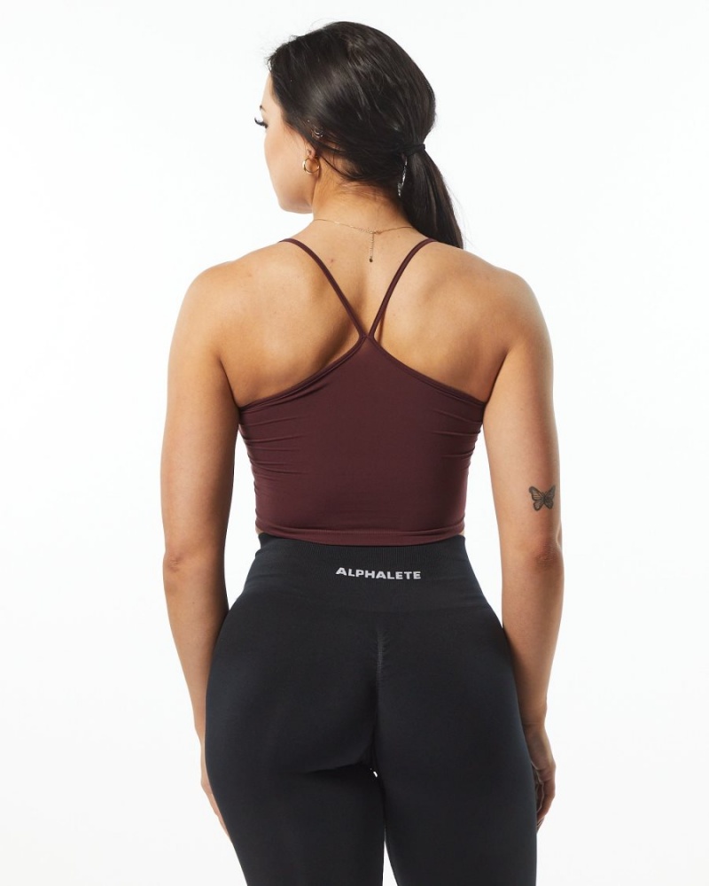 Debardeur Alphalete Ultrasoft Camisole Tank Wine Femme | HRZ-12347849