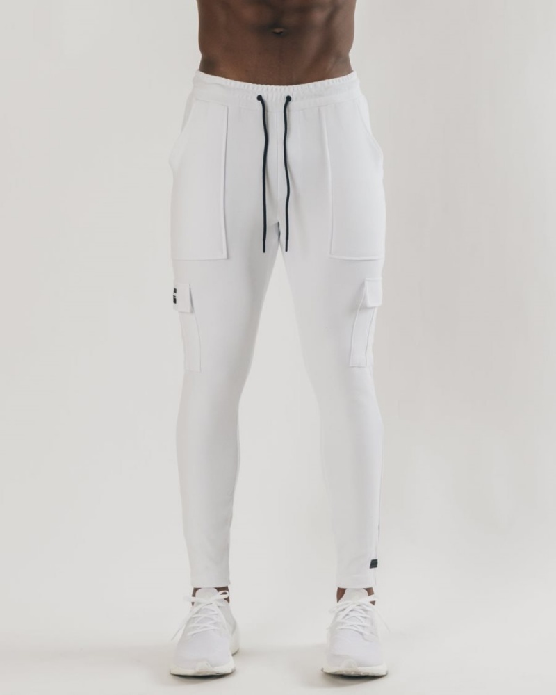 Pantalon Jogging Alphalete Identity Cargo Blanche Homme | ZOJ-84202284