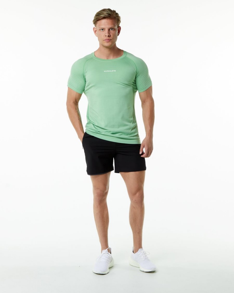 Chemises Alphalete Ozone Tee Pistachio Homme | KNE-54559865