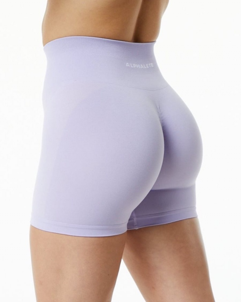 Short Alphalete Amplify Corta 4.5" Misty Lilac Femme | SKO-19985016