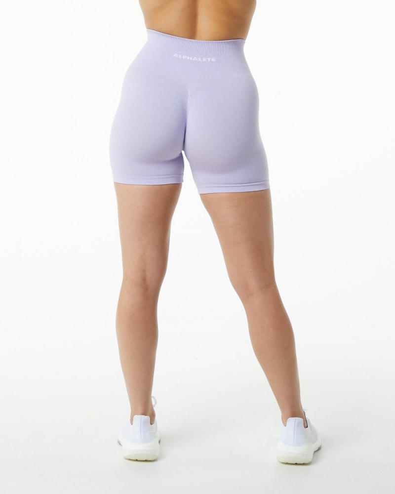 Short Alphalete Amplify Corta 4.5" Misty Lilac Femme | SKO-19985016