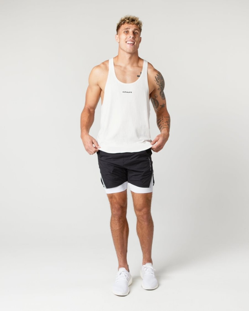 Stringers Alphalete Heavy Coton Core Stringer Shell Homme | NYG-58993967