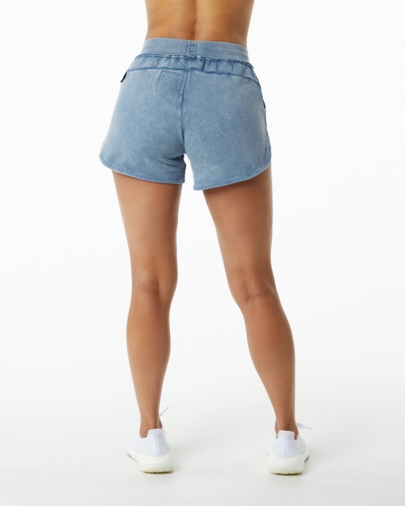 Short Alphalete Very Terry Corta Bleu Femme | SAP-60814405