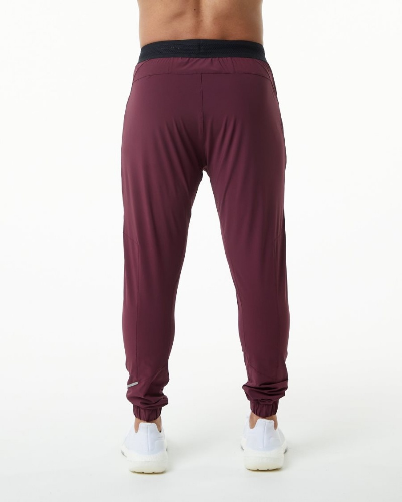 Pantalon Jogging Alphalete Studio Pant Bordeaux Homme | MQY-80562859