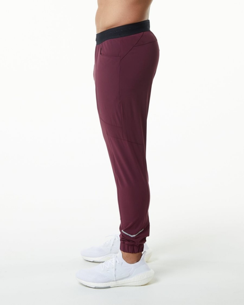 Pantalon Jogging Alphalete Studio Pant Bordeaux Homme | MQY-80562859