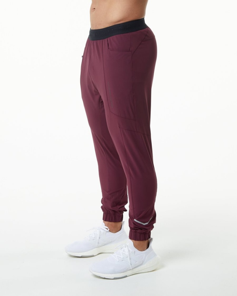 Pantalon Jogging Alphalete Studio Pant Bordeaux Homme | MQY-80562859