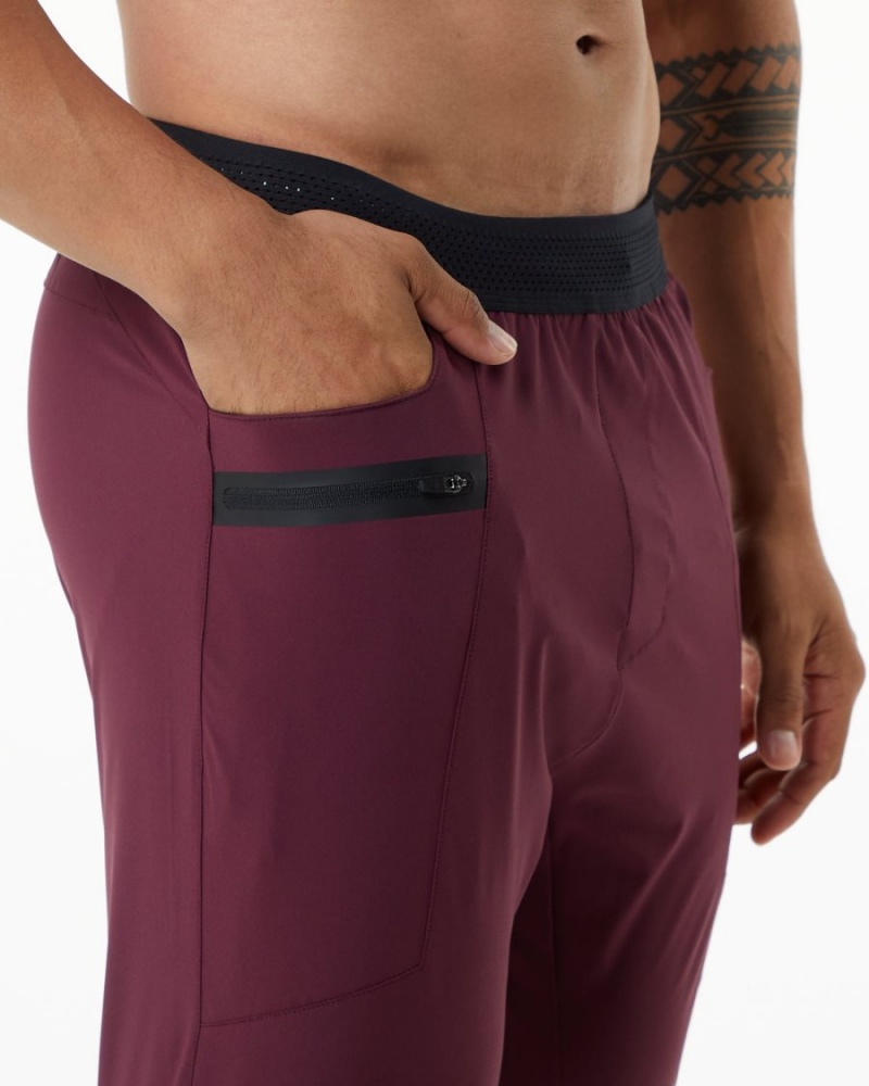 Pantalon Jogging Alphalete Studio Pant Bordeaux Homme | MQY-80562859