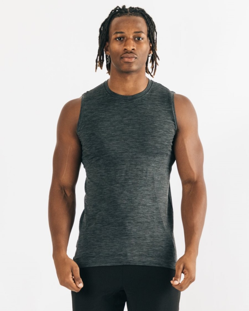 Debardeur Alphalete Hero Tank Noir Homme | BVN-81938247